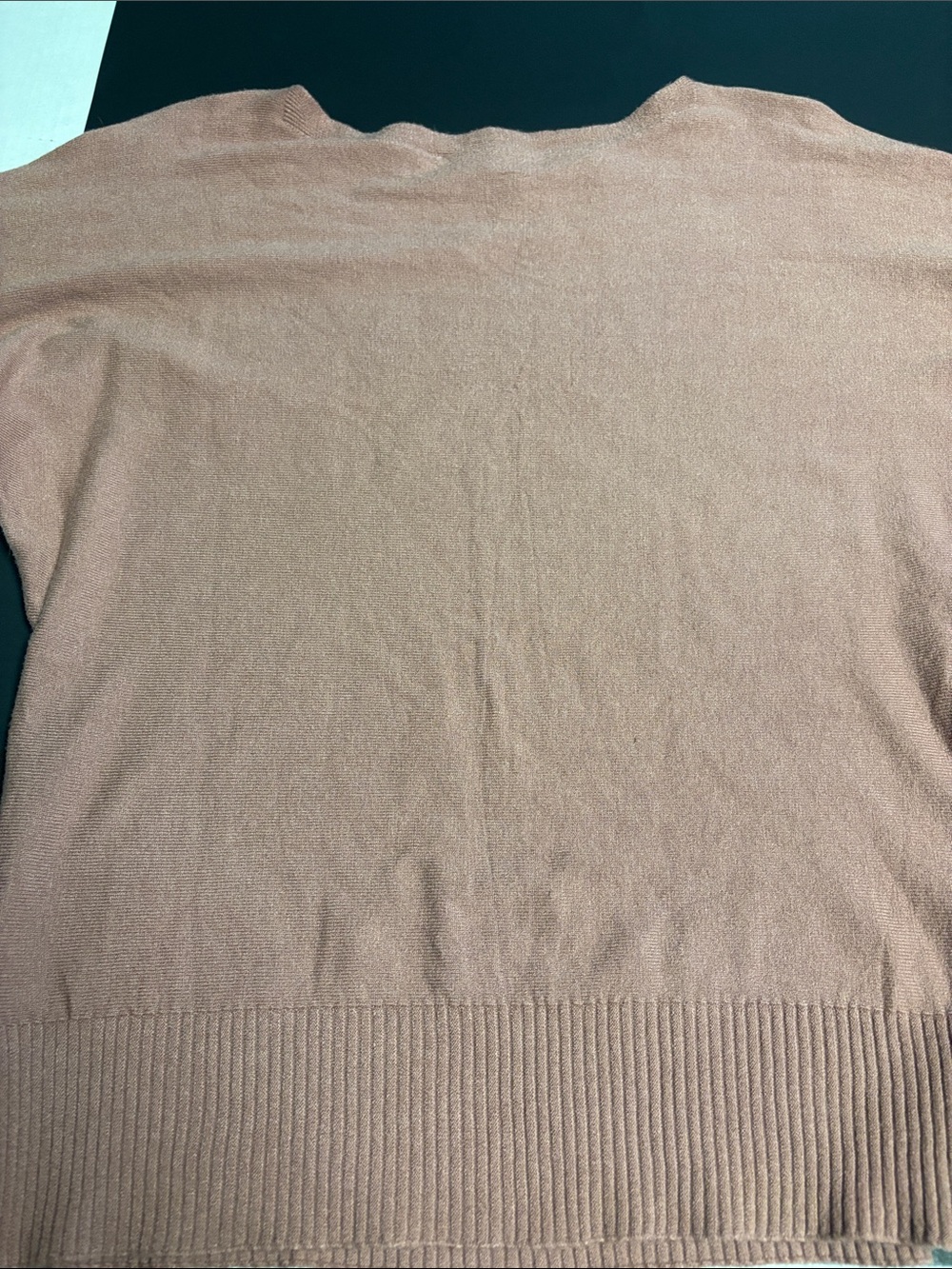 Women's Mauve Crewneck Knit Sweater - Lightweight Textured Pullover - Picture 3 of 5